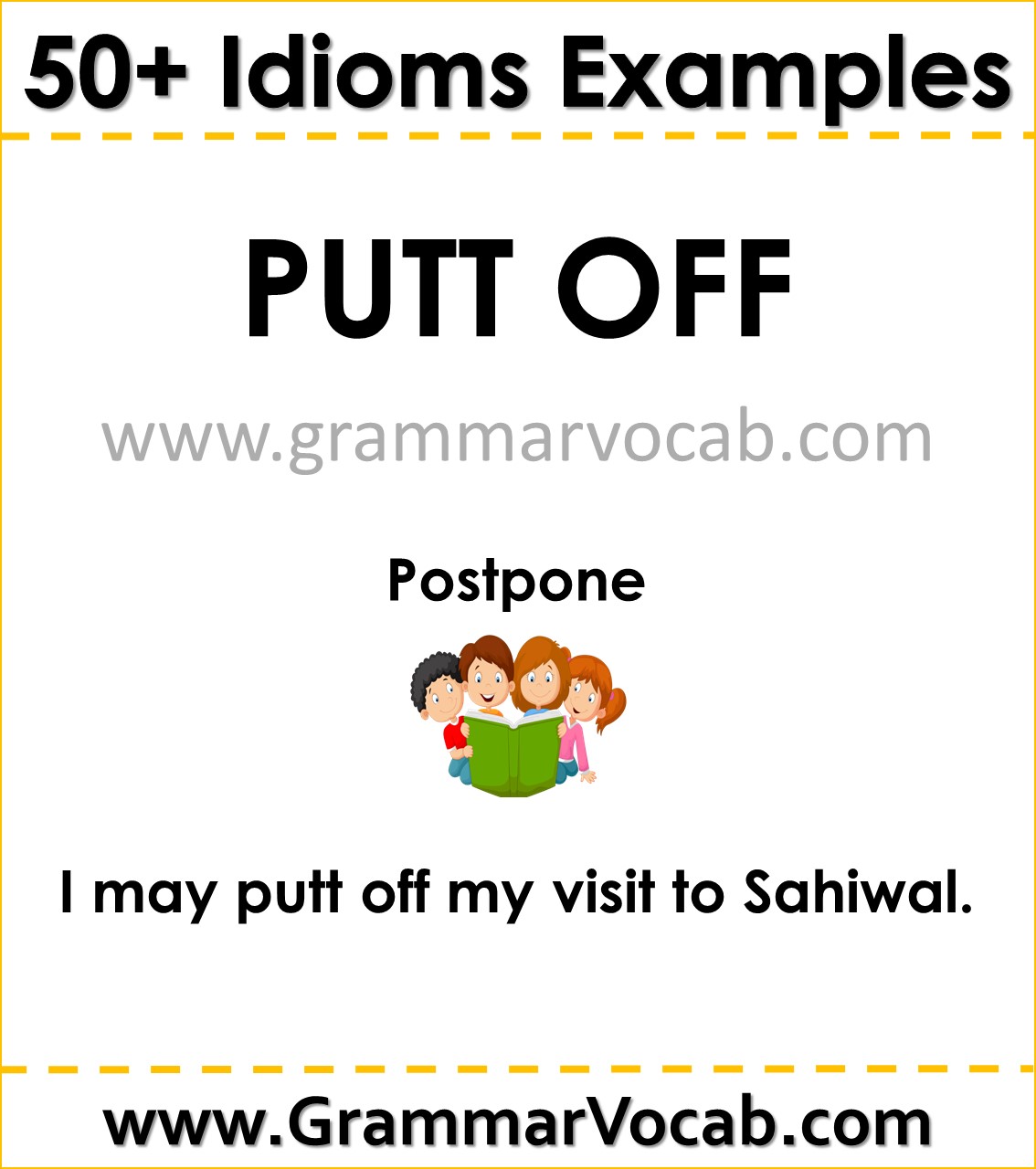 idiom with sentence