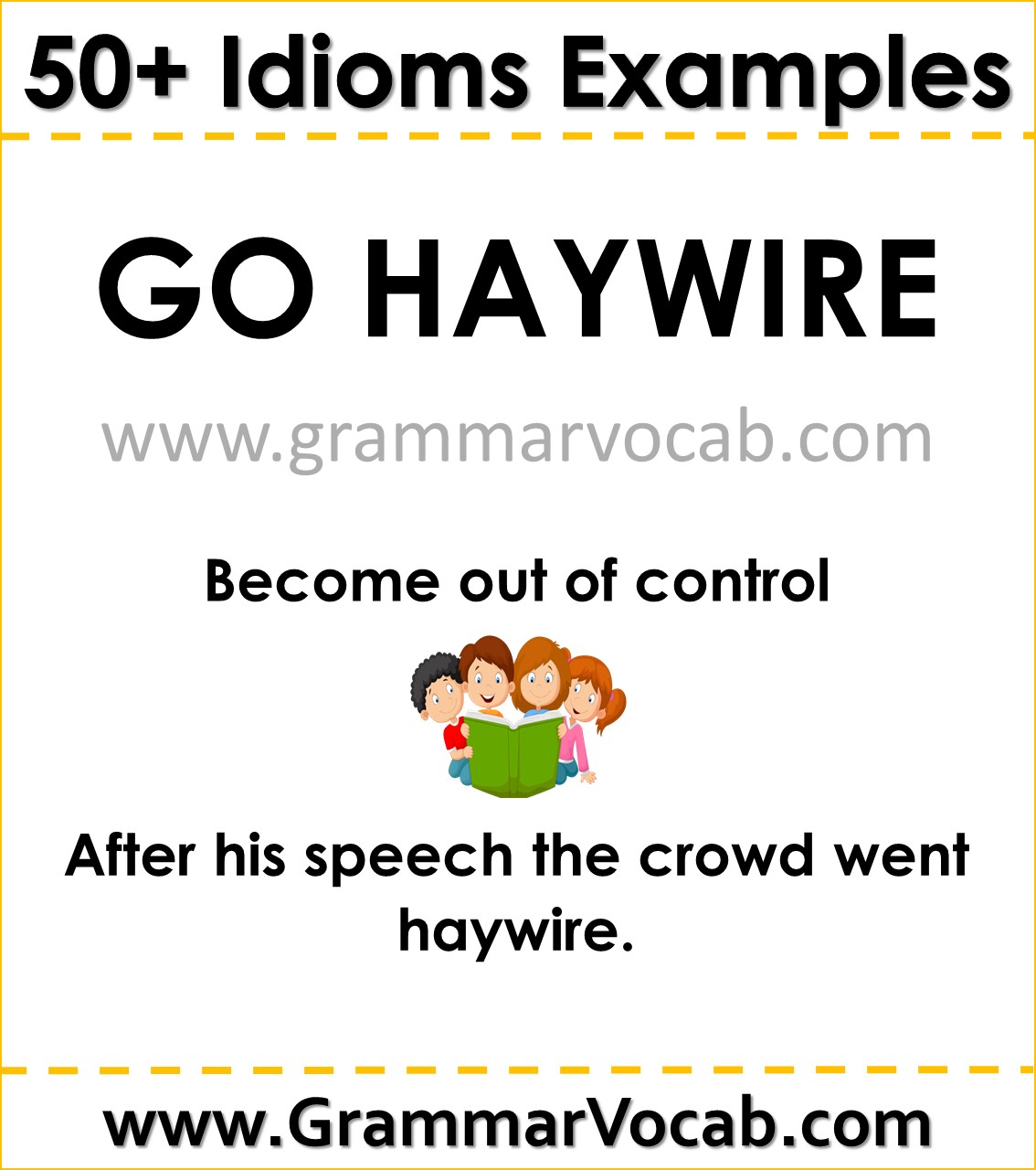 idiom with sentence