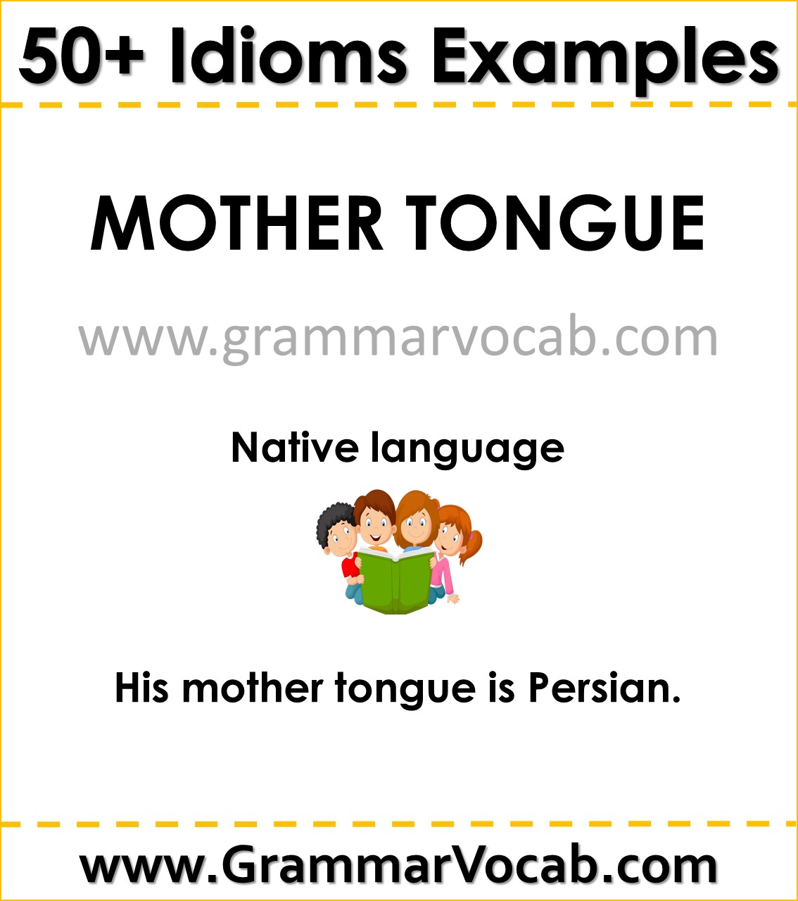 idiom with sentence