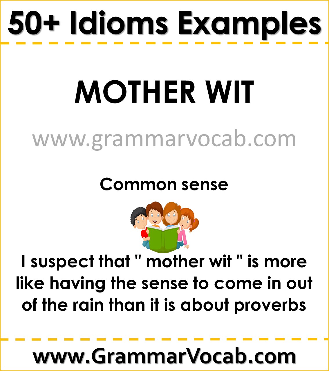 idioms with meaning and examples