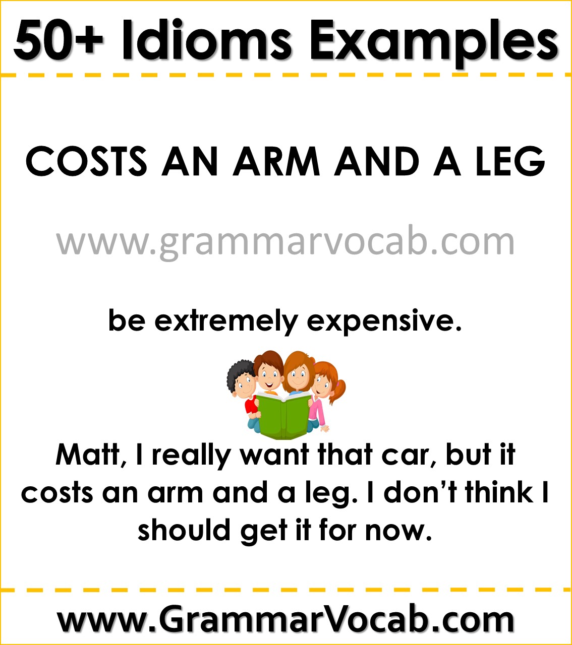 idioms with meaning and examples