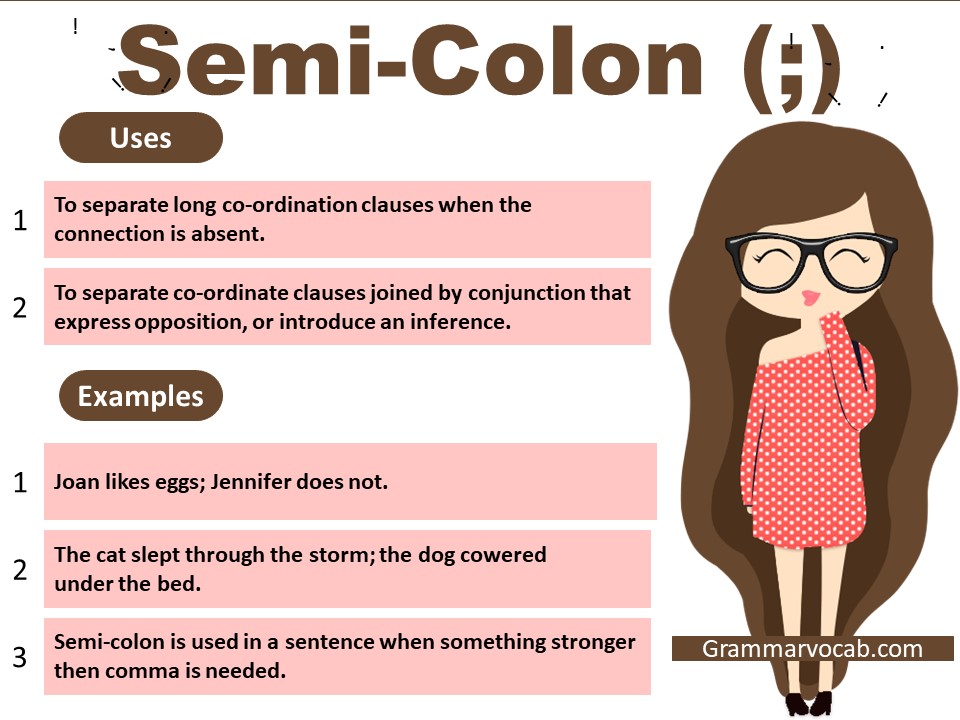 use of semi-colon