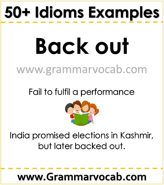 idiom example for students