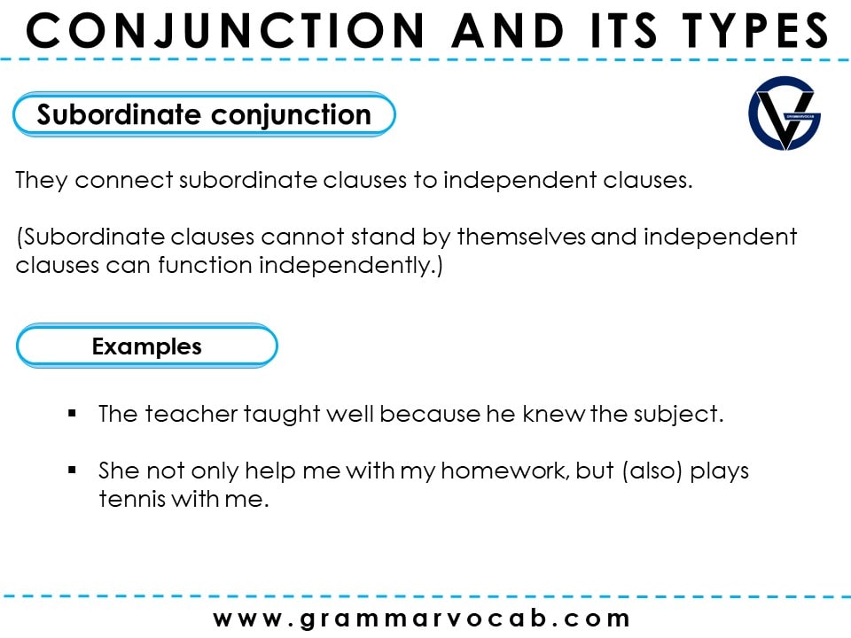 Types of Conjunction