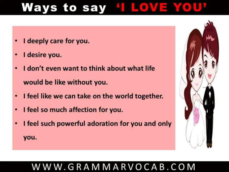 Ways to Say I Love You | Cute, creative, & Funny - GrammarVocab