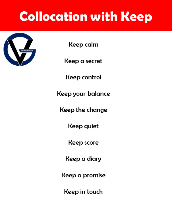 collocation with keep