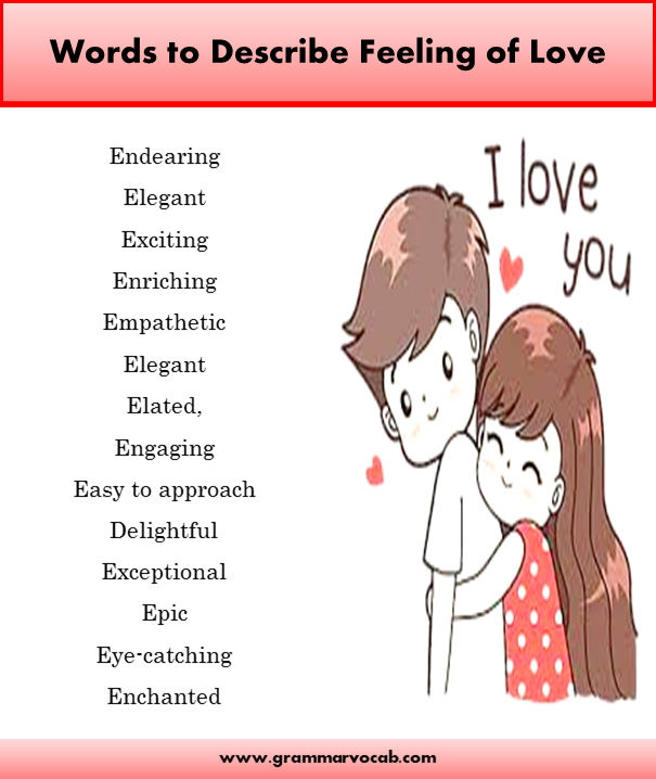 ways to describe feeling of love
