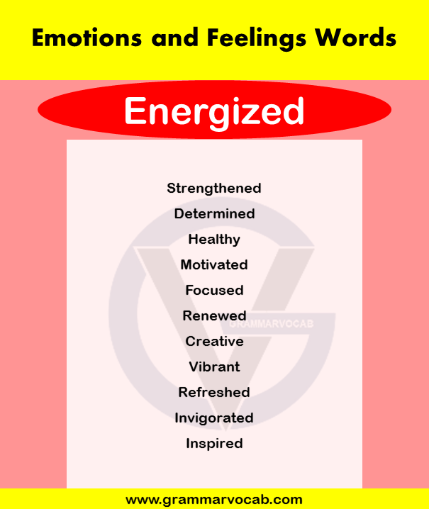 List of Emotions and Feelings Words