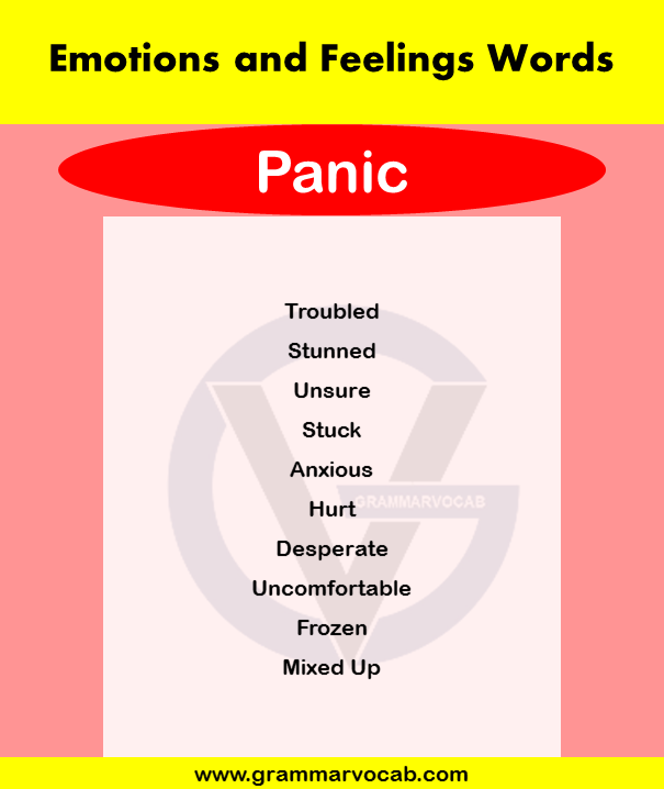 List of Emotions and Feelings Words