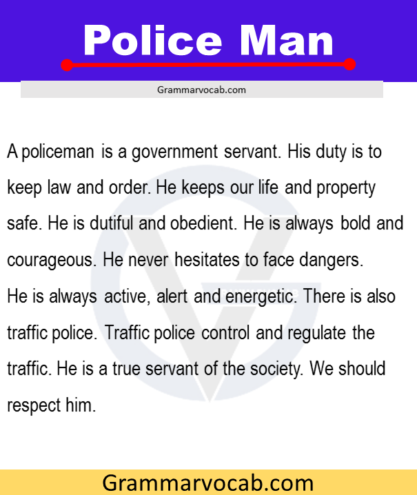 police man essay