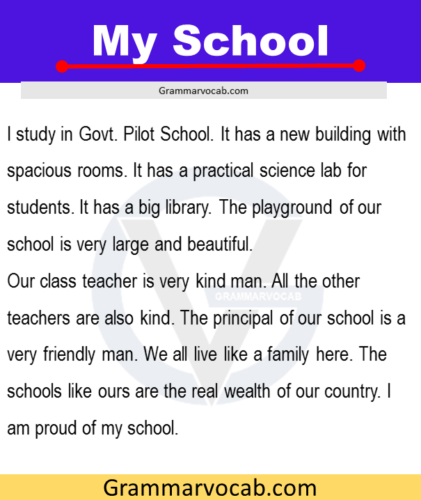 short essay in english for class 7