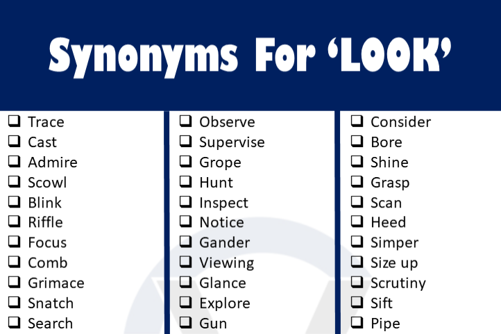 100 Look Synonyms  Other Ways to Say 'Look' - GrammarVocab