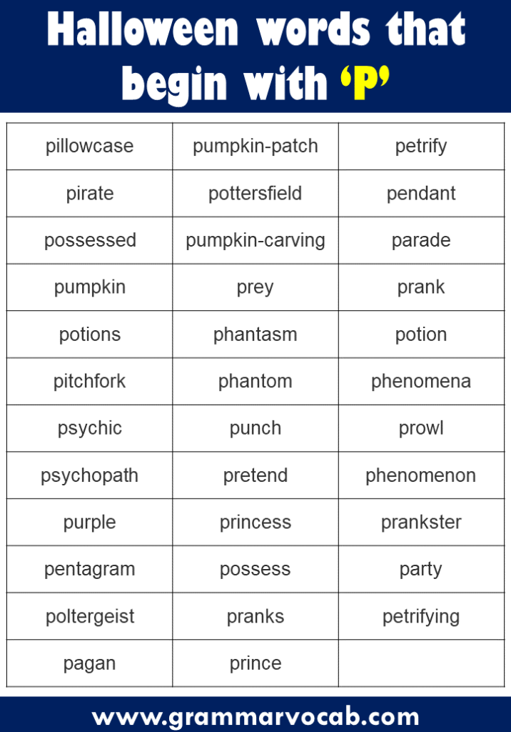 50-halloween-words-that-begin-with-p-grammarvocab