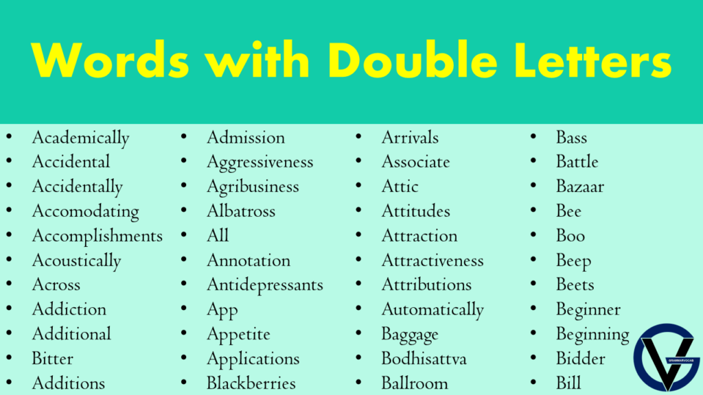 English Words With Double L