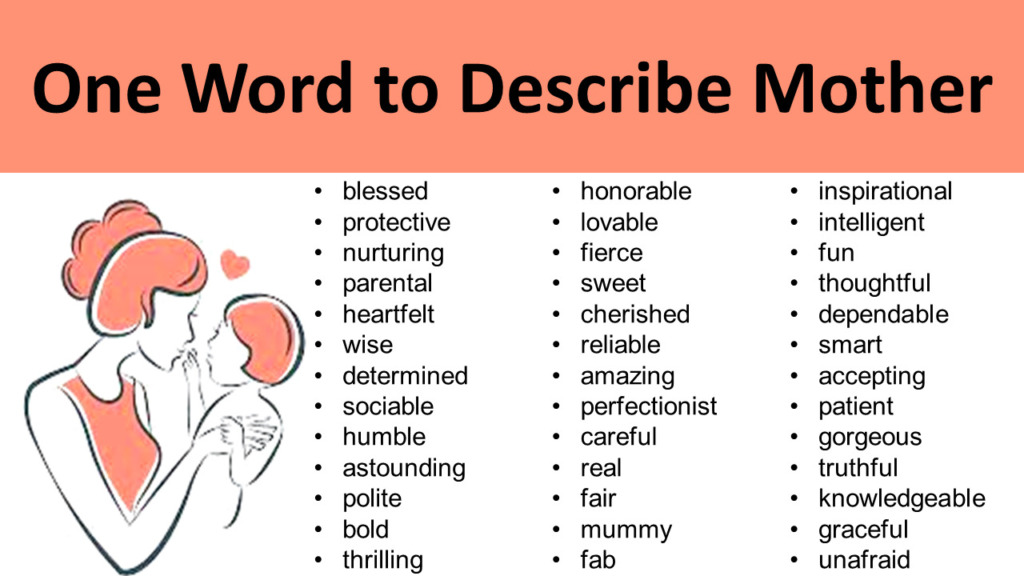 List Of Words To Describe Your Child