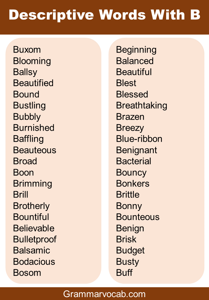 List of unusual words beginning with B