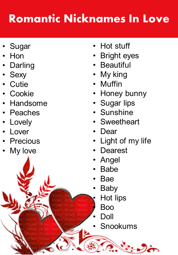 List of 100+ Romantic Words In Love - GrammarVocab