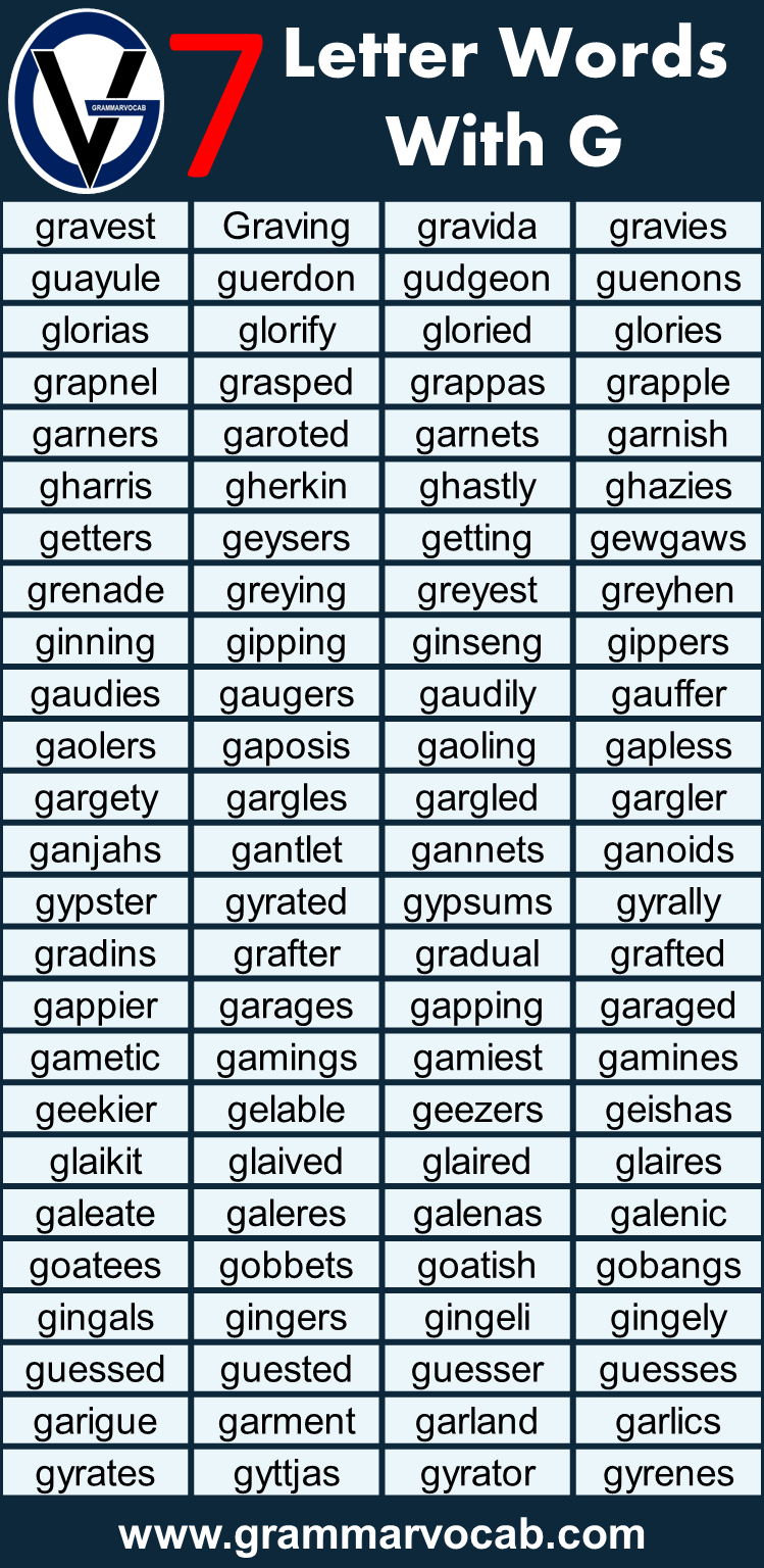 7 letter words list