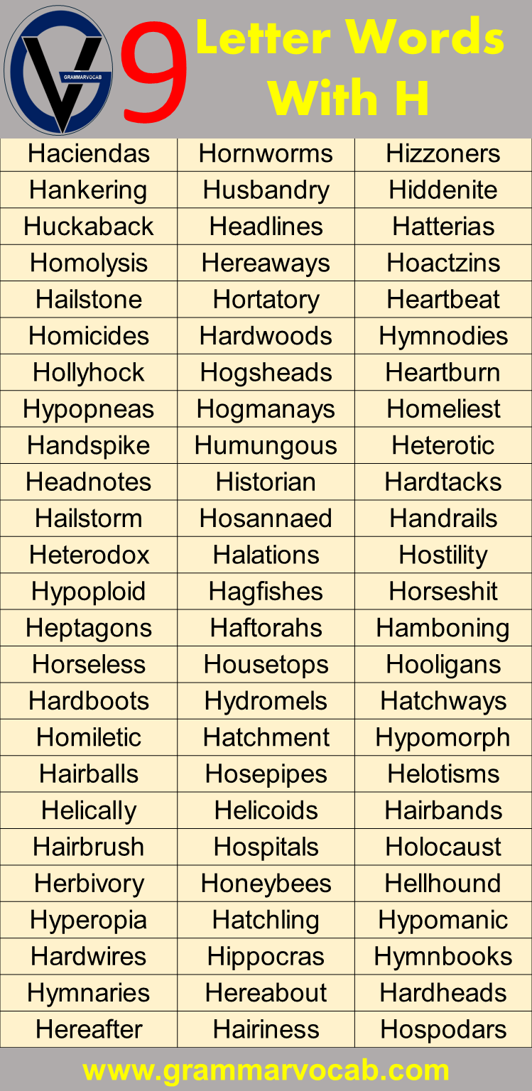 words that start with h