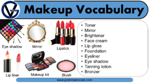 Makeup Vocabulary Words - Makeup Items Images - GrammarVocab