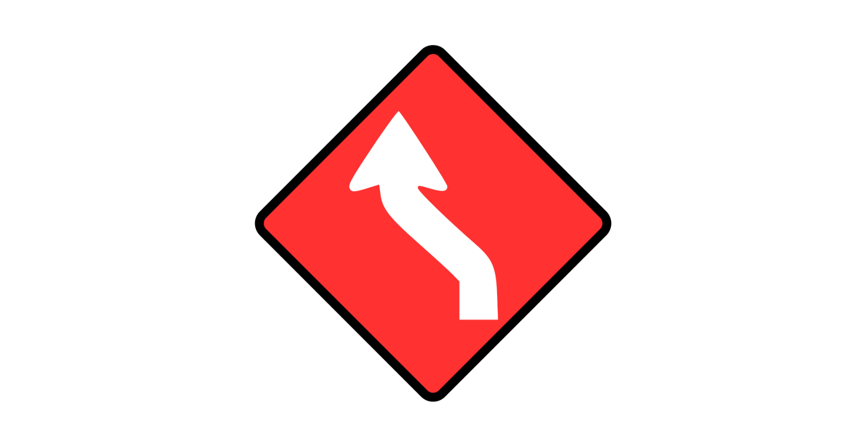 Curve Ahead Signs