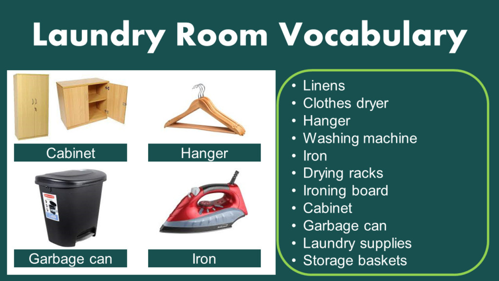 Laundry Room Vocabulary