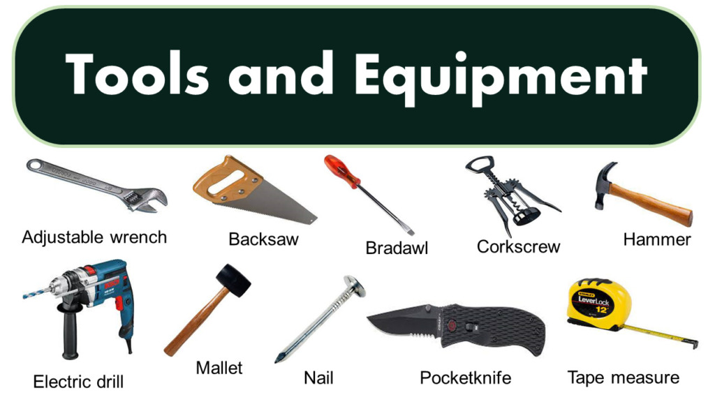 List of Tools and Equipment