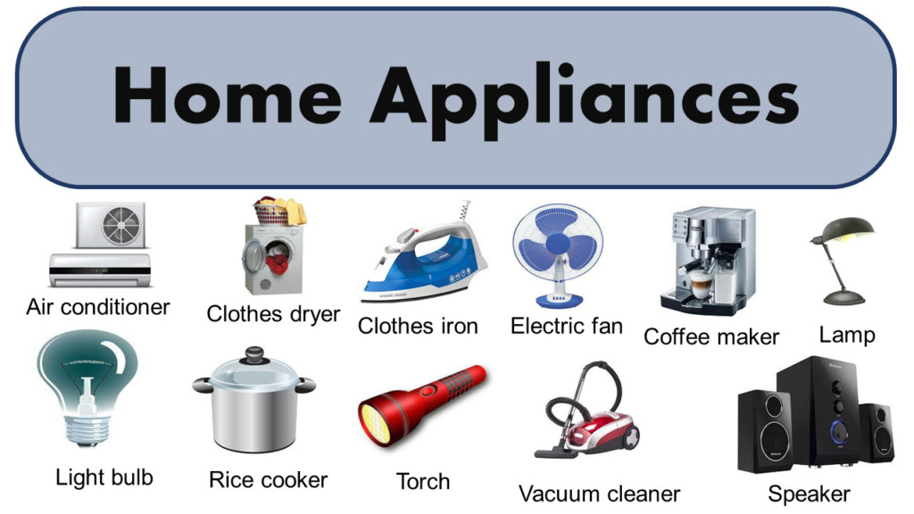 Electrical Appliances List