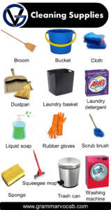 House Cleaning Supplies List | Pictures - GrammarVocab