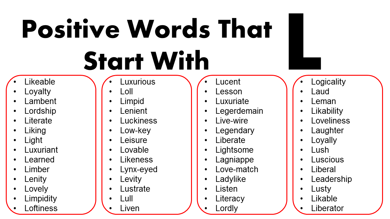 Adjectives That Start With L Useful List Of 100 English 56 OFF