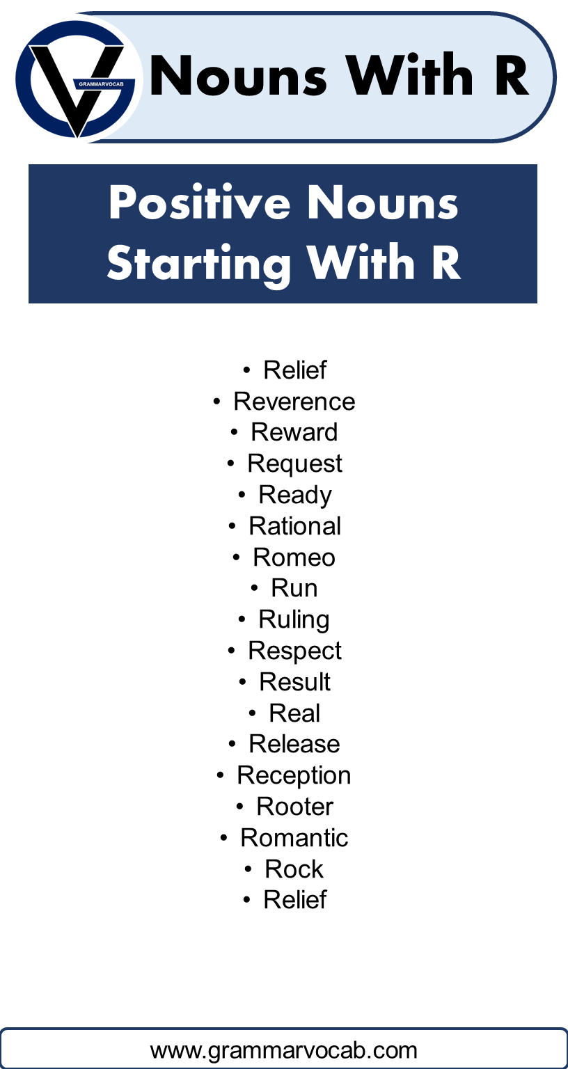 Positive Nouns That Start With R