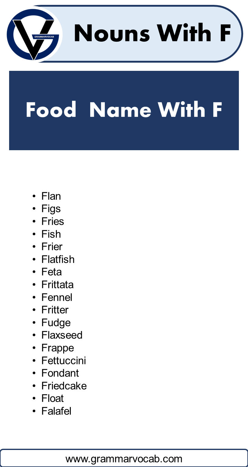 Food names with f