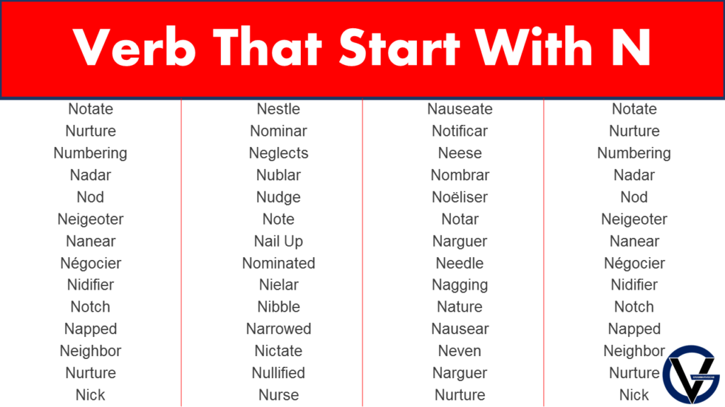 Verbs Starting With N GrammarVocab