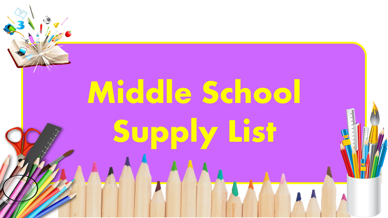 Middle School Supply List GrammarVocab