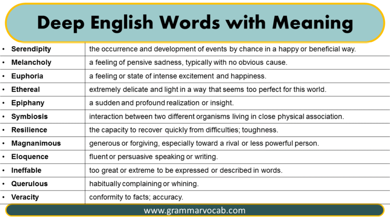 deep english words to use in essays