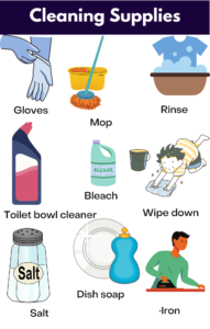 Cleaning Supplies: List of Cleaning Vocabulary - GrammarVocab