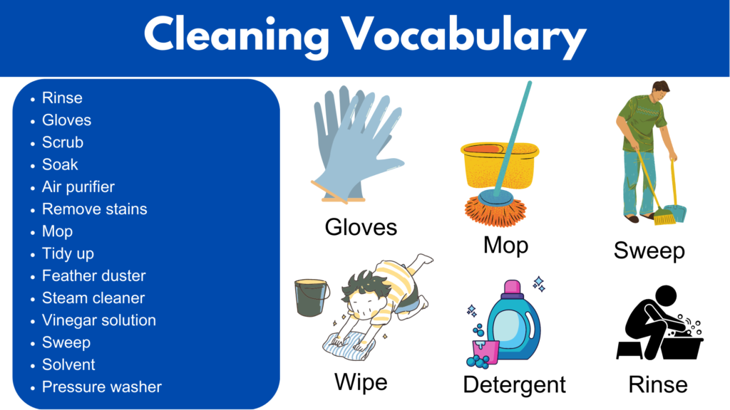 Cleaning Vocabulary Words