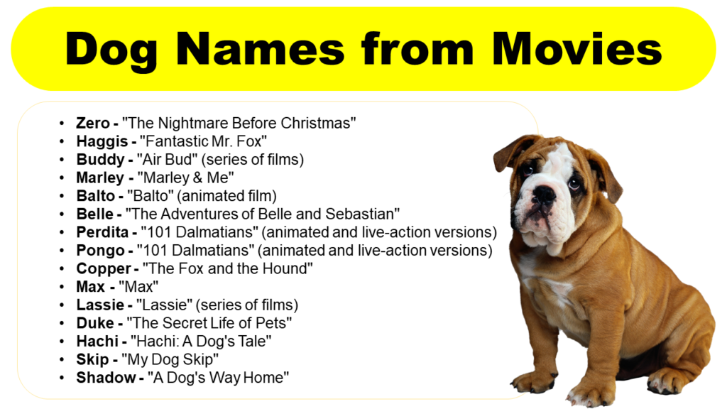 Dog Names From Movies Male Female Badass GrammarVocab