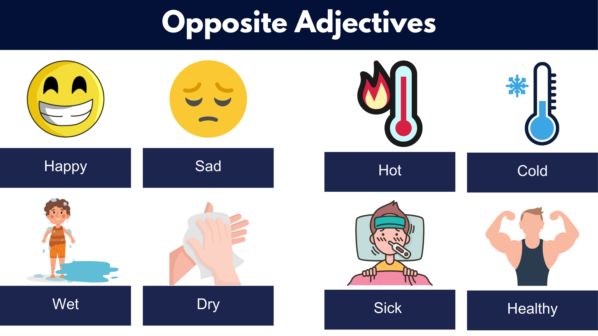 Opposite Adjectives List Of Opposite Adjectives Pdf Pictures