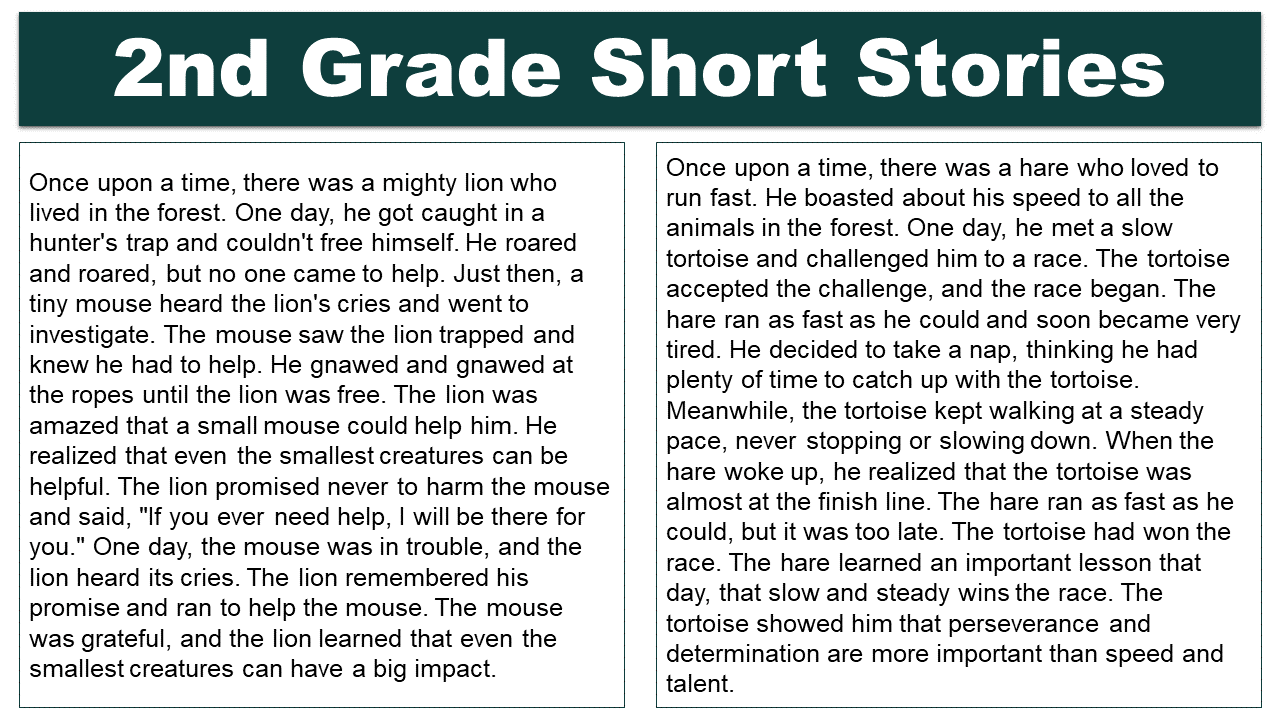 short narrative story 2nd grade