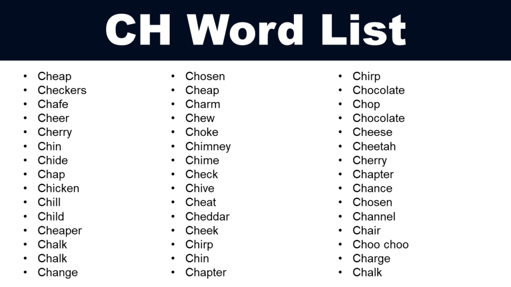 CH Word List