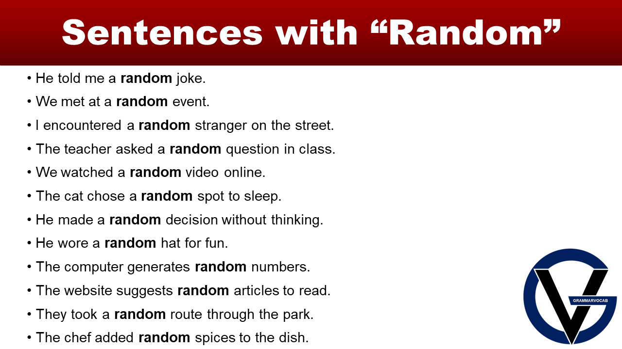 sentence with random assignment