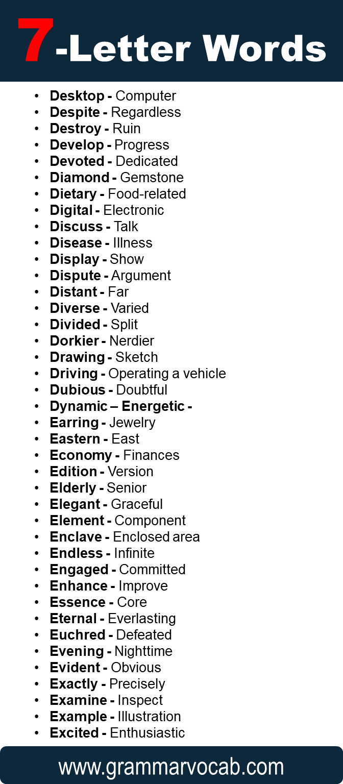 7-Letter Words List