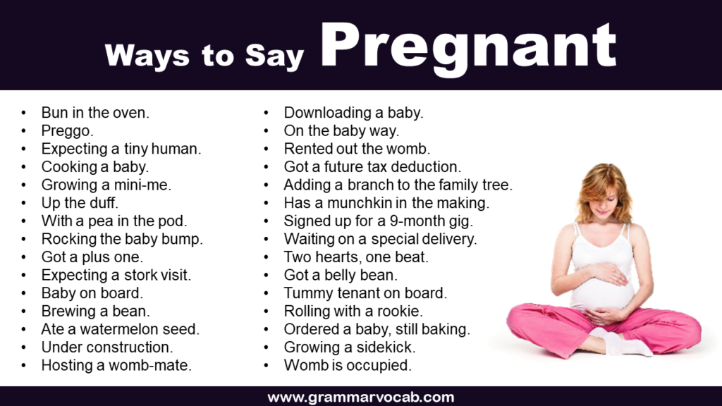 Funny Ways to Say Pregnant