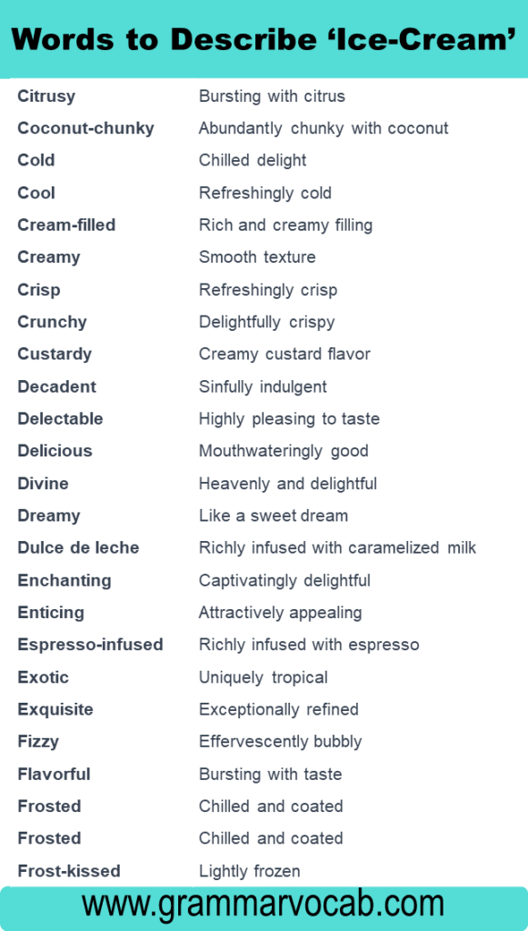 adjectives-words-to-describe-ice-cream-grammarvocab