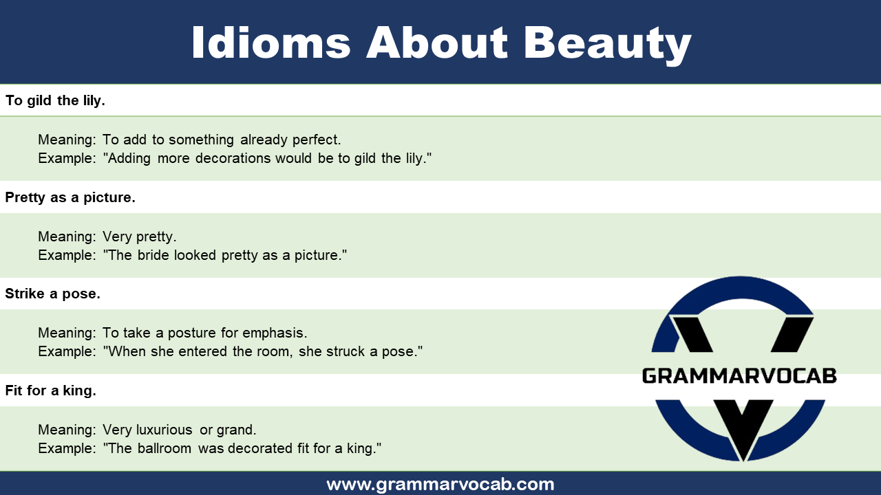 Idioms About Beauty 1