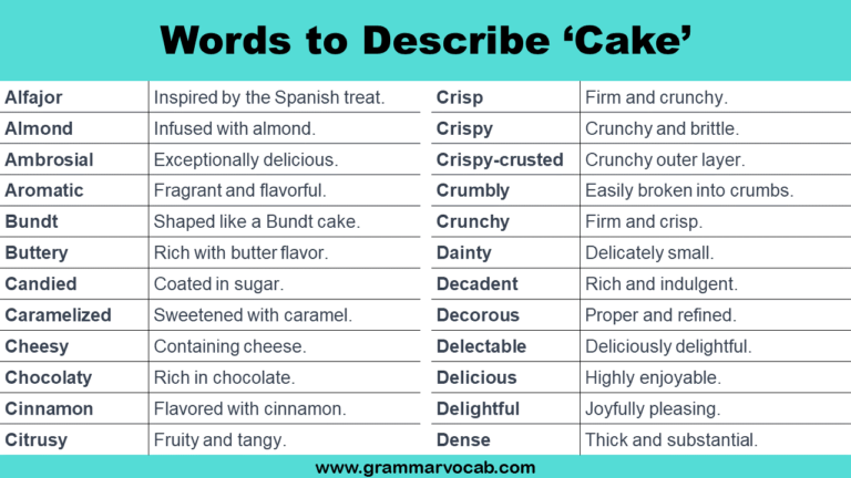 adjectives-words-to-describe-cake-grammarvocab