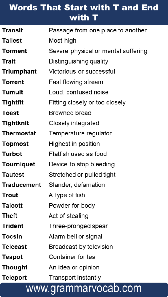 Words that start with t and end with t grammarvocab