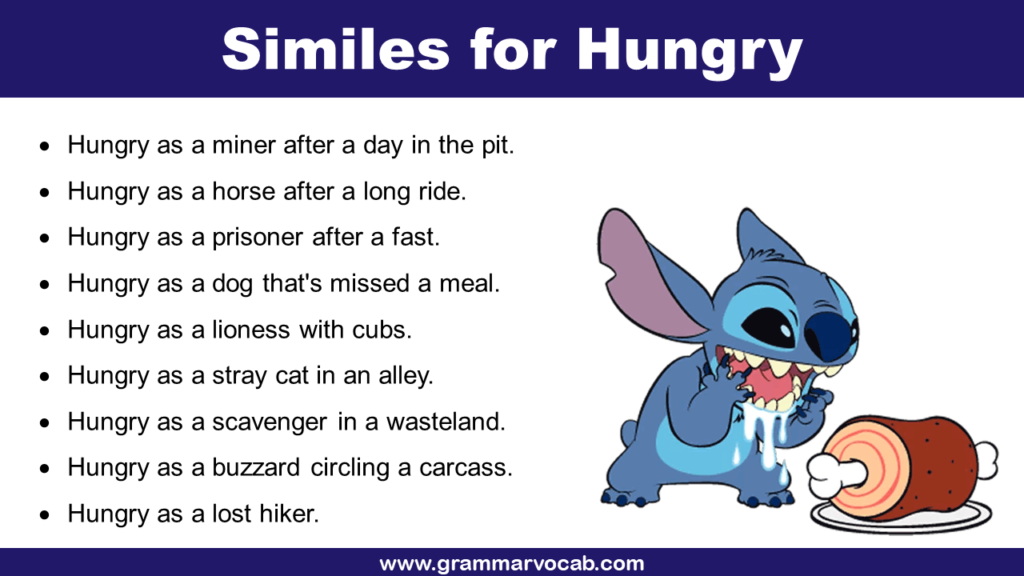 Similes for Hungry