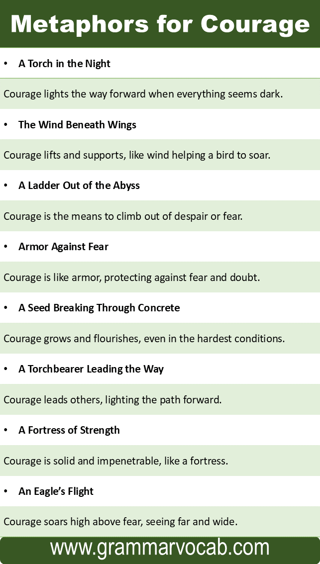 Metaphors for Courage